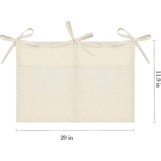 2 stuks babybedorganizer, hangende opbergvakken voor kinderkamer, babybedtassen, opbergzakken voor bedden, voor luiers, kleding, speelgoed