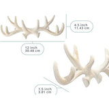 Gietijzeren geweihaak Vintage antieke metalen afwerking Beugel Beugel met haak | Geleverd met schroeven en pluggen