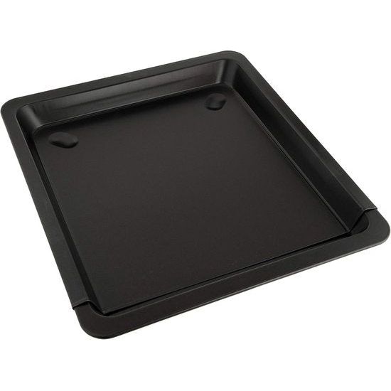 Uitschuifbare bakplaat / zwarte universele ovenplaat van hoogstaand staal / dubbele antiaanbaklaag / ovenplaat verstelbaar van 37-52 cm