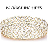 spiegelend decoratief metalen dienblad, kaarsenhouder, slang cupcake dienblad, tafelblad, fruitdienblad, cosmetica/sieradenorganisator, rond