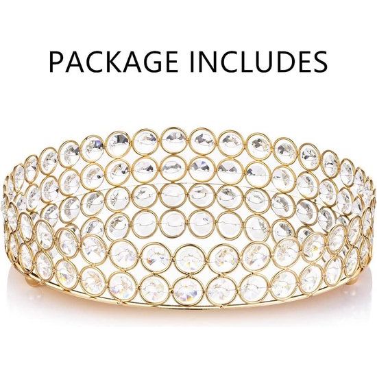 spiegelend decoratief metalen dienblad, kaarsenhouder, slang cupcake dienblad, tafelblad, fruitdienblad, cosmetica/sieradenorganisator, rond