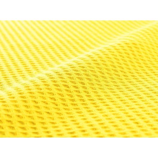 Deken van katoen, wafelpiqué, lichte knuffeldeken van 100% katoen, luchtige plaid, veelzijdig inzetbaar, onderhoudsvriendelijke deken, geel, 150 x 200 cm