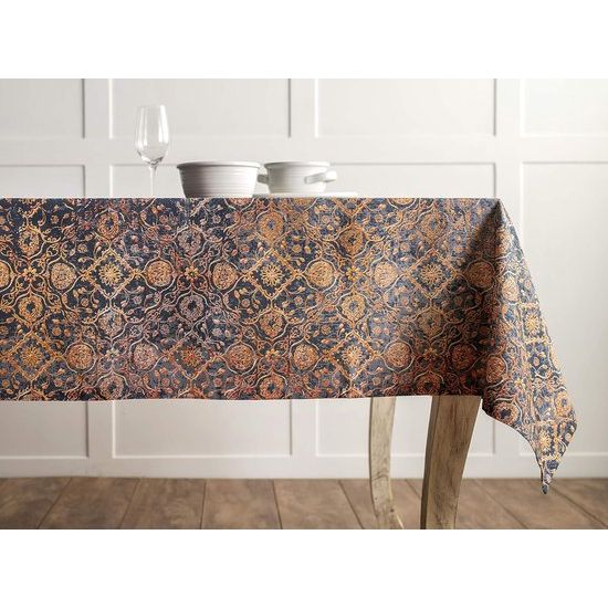 Tafelkleed van 100% katoen, voor keuken, diner, tafelblad, decoratie, feesten, bruiloften, Thanksgiving/Kerstmis (rechthoekig, 140 cm x 180 cm)