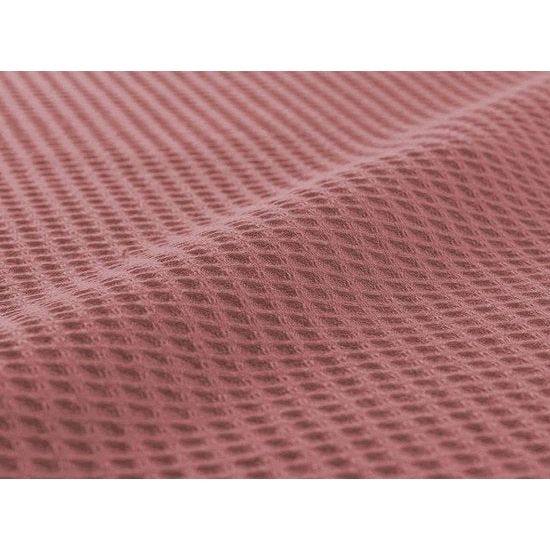 Deken van katoen, wafelpiqué, lichte knuffeldeken van 100% katoen, luchtige plaid, veelzijdig inzetbaar, onderhoudsvriendelijke deken, roze, 150 x 200 cm