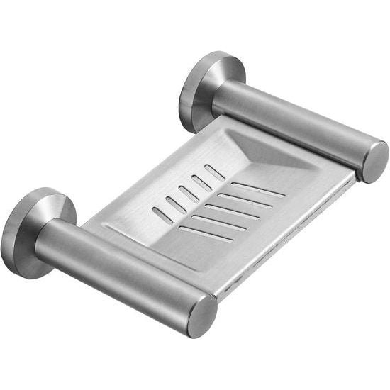 Zeepbakjes Badkameraccessoires Zeepbakje Staal 5" Geborsteld Nikkel Badkamer Wandmontage Zeepbakje