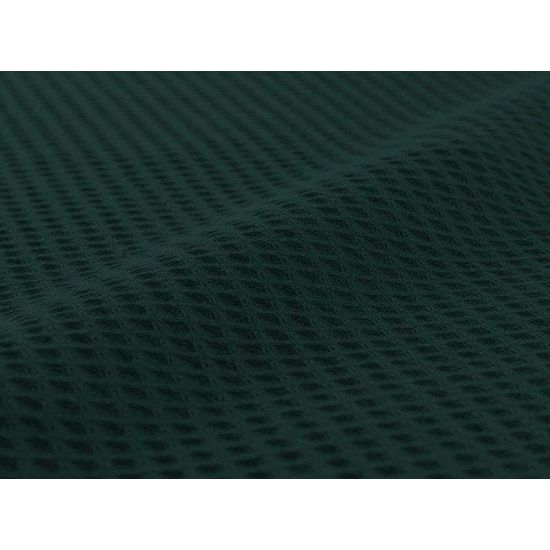 Deken van katoen, wafelpiqué, lichte knuffeldeken van 100% katoen, luchtige plaid, veelzijdig inzetbaar, onderhoudsvriendelijke deken, donkergroen, 150 x 200 cm