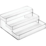 mDesign - Uitbreidbare opbergdoos met 3 niveaus - praktische sorterdoos voor de keuken, als keukenrek of voor vitaminen - transparant