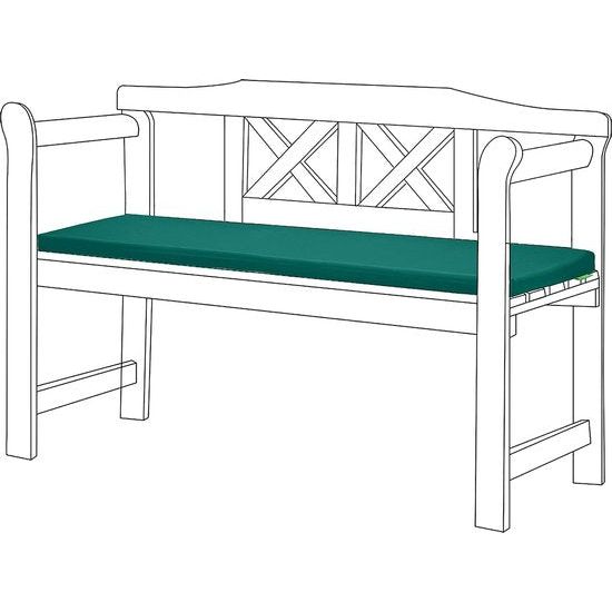 Tuinbankkussen, zitkussen, voor patio, meubels, 2-zits, waterafstotend, zacht en duurzaam materiaal, comfortabele en lichte vezelvulling, gemakkelijk te reinigen (groen)