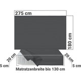 bedlaken van 100% katoen in 5 kleuren en 3 verschillende maten, zonder elastiek vertaling: hoeslaken van 100% katoen in 5 kleuren en 3 verschillende maten, zonder elastiek