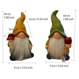 Herfstdecoratie kabouter set van 2 terracotta