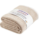 Extra zachte katoenen deken Vier Seizoenen Multifunctionele sprei Gooi Bed Gooi Sofa Gooi (230x240cm, Sandy) 230x240cm