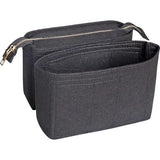 Vilten tas Organiseer insteektas in tas voor boodschappentas met 2 verpakkingen, geschikt voor neonoe en andere emmerzakken-zwart