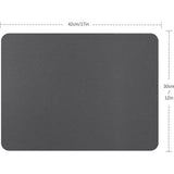 Placemats, afwasbaar, placemat, leer, 6-delige set, afwasbaar, lederlook, kunstleer, waterdicht, pvc-placemat, placemats voor keuken, eettafel, 42 x 30 cm, donkergrijs