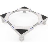 Wasmachinestandaard voor wasmachine-droger koelkasten, trillingsdempende verstelbare wasmachinebasis, belasting 300 kg (44-65 cm, 9-11 cm)