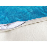 Winter pluche omkeerbaar beddengoed Nicky-Teddy 'Cashmere Touch' 135-155 - 200x200 coral fleece, kleur: petrol-crèmewit, maat: 135 x 200 cm