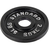 Gietijzeren gewichtsplaat voor krachttraining, gewichtheffen en crossfit, 1 inch of 2 inch, standaard of Olympisch