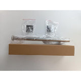 keukenrolhouder zonder boren met 2 zelfklevende haken, RVS houder voor Zewa keukenrol, keukenrolhouder voor wand en onder keukenkasten (zilver)