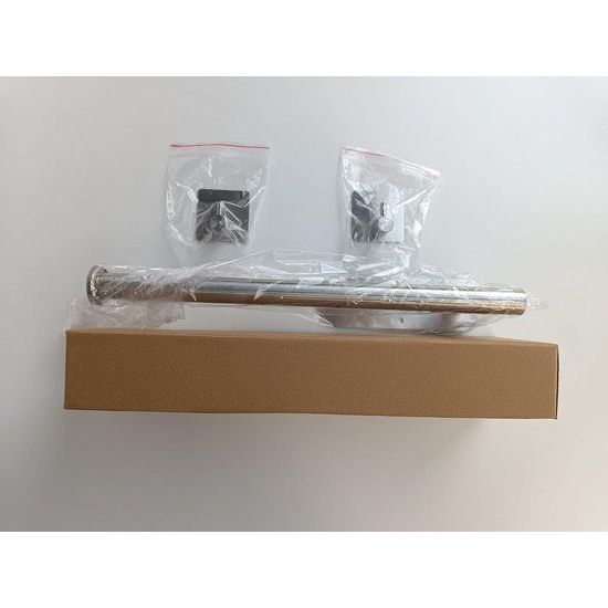 keukenrolhouder zonder boren met 2 zelfklevende haken, RVS houder voor Zewa keukenrol, keukenrolhouder voor wand en onder keukenkasten (zilver)