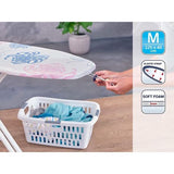 Katoenen Classic M strijkplankhoes, voor strijkoppervlakken tot max. 125 x 40 cm, klassieke katoenen hoes, met elastisch koord