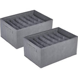 Laden Garderobe Organizer Systeem 7 Vakken 2 Stuks Fleece Garderobe Opbergruimte Opvouwbare Kleding Organizer voor Hoodie, Pullover