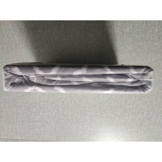 Beddengoed, 135 x 200 cm, 4-delig dekbedovertrek - beddengoedsets 135 x 200 cm, microvezel, met 2 kussenslopen van 80 x 80 cm, Öko-Tex beddengoedset, rasterpatroon, met ritssluiting, grijs