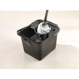 Emmer en wringer 100% gerecycled plastic 12L Lichtgrijs 12 Liter