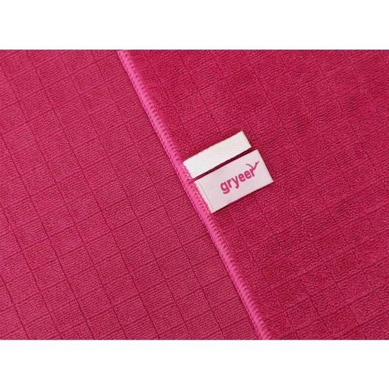 Set van 8 microvezel theedoeken, zachte, super absorberende en pluisvrije keukendoeken, 45 x 65 cm (roze)