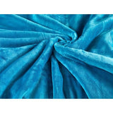 Winter pluche omkeerbaar beddengoed Nicky-Teddy 'Cashmere Touch' 135-155 - 200x200 coral fleece, kleur: petrol-crèmewit, maat: 135 x 200 cm