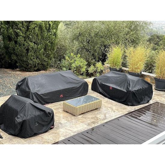 Garden Sofa Cover, Garden Bench Cover, Waterproof for 3-4 Seater Garden Sofa, Garden Sofa Cover, No Fading Within 2 Years, Black, 236 x 102 x 89 cm