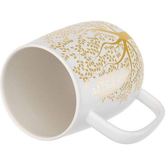 Grote koffiemok van porselein, 600 ml, grote koffiemok, cadeaus voor vrouwen, jumbobeker, koffiemok, XXL, koffiekop, kantoorbeker, wit