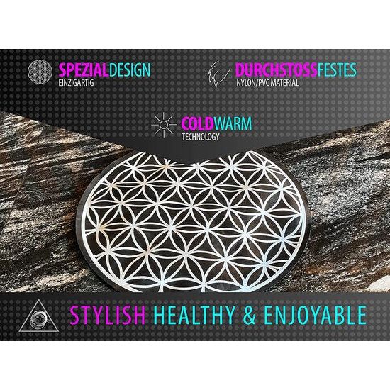 Cats Koelmat, voor katten en zeer kleine honden, 2-in-1, bijzonder stijlvol koelkussen + decoratiestuk, zelfkoelend, niet-giftig koudgelpad, voor binnen en buiten