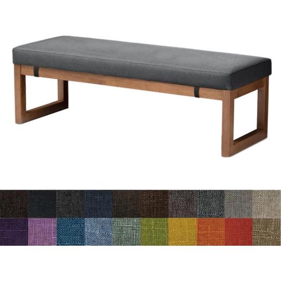 ankkussen, comfortabel, wasbaar, antislip, voor tuinbank, schommel, terras, eettafel, bank, binnen, vele kleuren en maten (80 x 30 x 5 cm, donkergrijsgroen)