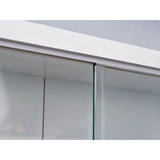 collector showcase hanging showcase wall shelf glass showcase wall showcase hanging shelf showcase MDF white WxHxD: 80 x 60 x 9.50 cm