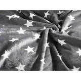 Warm Winter Püsch Star omkeerbaar beddengoed Nicky-Teddy 'Cashmere Touch' Coral Fleece in vele kleuren en maten, kleur: grijs, maat: 155 x 220 cm.