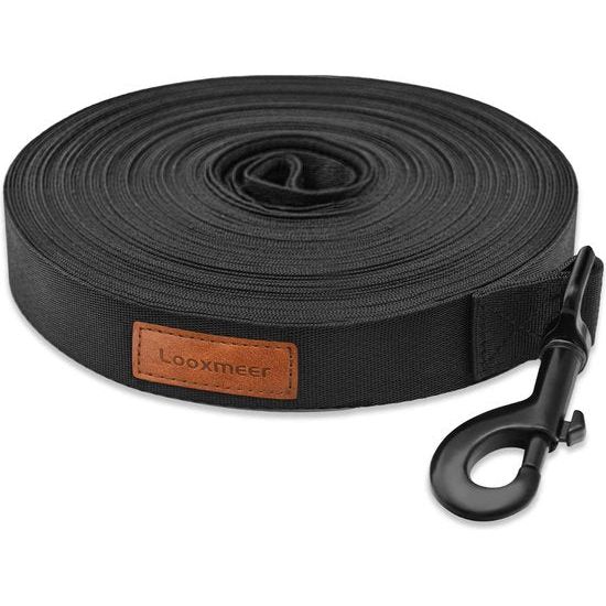 Hondenriem, 3m /5m /7m /10m /15m /20m /25m /30m Heavy duty hondenriem trainingslijn met opbergzakje, polsband en D karabijnhaak