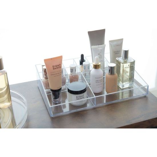 iDesign Cosmetica en make up display transparant - Sarah Tanno