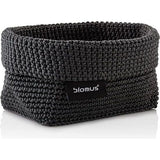 mand M van kunstvezel, antraciet, mand voor opslag, hoogwaardige afwerking, exclusieve look, ideaal voor handdoeken, cosmetica enz. (H / B / D: 9 x 10 x 15 cm, antraciet