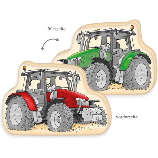 Contourkussen Tractor, ca. 36 x 24 x 5 cm, polyester, vormkussen