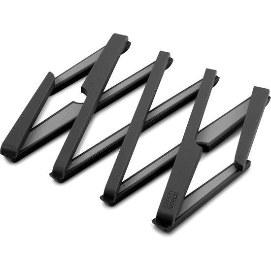 Uitschuifbare siliconen schotel, hittebestendig tot 220 ° C, opvouwbaar, zwart