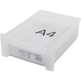 Drawer Cabinet, Drawer Cabinet, 3 Drawers (2 x 4L + 1 x 7L), A4 Format, Clear Drawers, Office, Living Room Organiser Chest Black