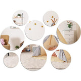 Spiegelstickers, ronde spiegeltegels, tegelspiegel, zelfklevend, zelfklevend, wanddecoratie, kleine wandspiegel, acryl spiegel, muursticker voor badkamer, keuken, woonkamer, 9 stuks