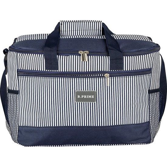 Classic Koeltas/isoleertas, 20 l, groot blauw, 36 x 26 x 22 cm, voor picknick, camping, outdoor, plagen, incoping, auto, sport