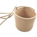 Macramé bloempot, hangend, voor binnen en buiten, gevlochten plantenmanden, 20 cm diameter, boho-bloemen, zeegras, plantenpot voor huis, tuin, bruiloft, wanddecoratie, jute