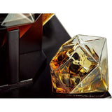 Diamant Whiskey & Wine Carafe Decanter - Geschenken voor mannen - 900 ml - Verjaardagscadeau Gift Set - Inclusief 9 Whiskey Stones & Pourers & 2 Whisky Diamond Glazen - Schnapps Decanter