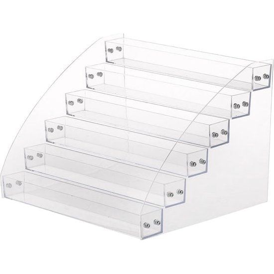 Nagellak organizer met 6 lagen nagellak opbergstandaard nagellak display make-up presentatiestandaard voor nagellak en lippenstift of etherische oliën