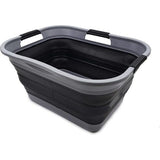 Opvouwbare plastic wasmand 30L Opvouwbare opbergbak Organizer Ruimtebesparende mand Watercapaciteit 24L