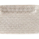 dienblad, rechthoekig, van aluminium, 28 cm groot, Janshir zilver, Scandinavisch design, decoratie