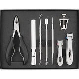 8-delige voetverzorgingsset - professionele voet- en handverzorging - hoogwaardige voetnageltang en nagelknipper - all-in-one pedicure set voetverzorging voor dikke en ingegroeide nagels