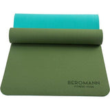 Yogamat met draagriem, TPE fitnessmat, antislip, milieuvriendelijke oefenmat, sportmat voor yoga, pilates en thuistraining, 183 x 61 x 0,6 cm