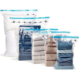 Vacuüm compressiezakken, opbergzakken, met handpomp - 20 stuks (5 x S, 5 x M, 5 x L en 5 x Jumbo) -Transparant